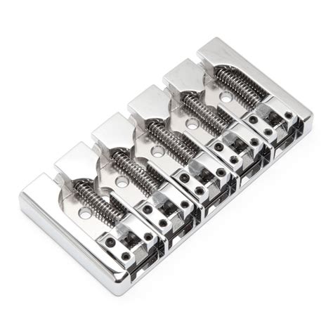 Hipshot A Style 5 String Bass Bridge Fender Mount Chrome Aluminium Glued To Music