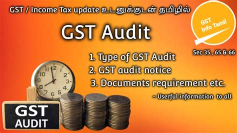 Gst Audit By Department Special Audit In Gst Gstinfotamil Youtube