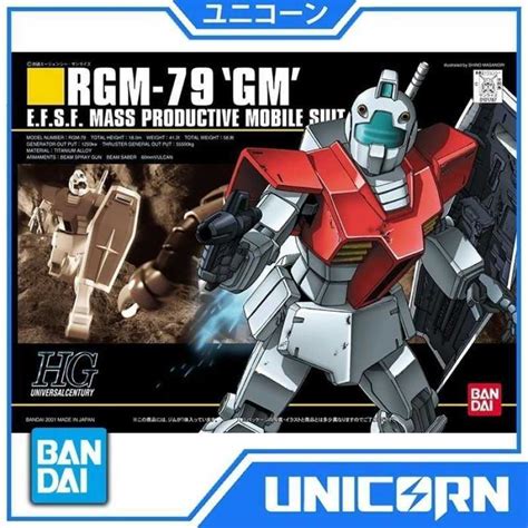 Jual HGUC RGM 79 GM HG GM GUNDAM BANDAI 1 144 Di Seller Unicorn Toys