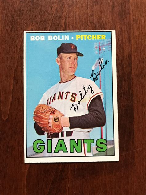 Topps Bob Bolin Vgex Ex Ebay