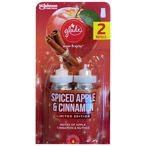 Glade Sense And Spray Refill Spiced Apple And Cinnamon 18ml Twin Pack