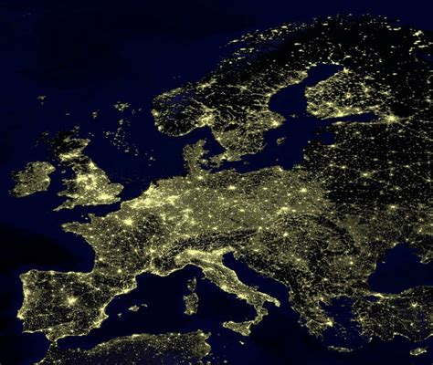 Europe At Night – Brilliant Maps