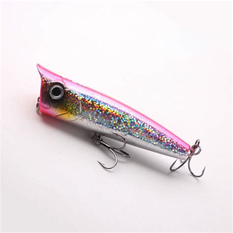 6pcs Topwater Popper Fishing Lure 9g 14g Saltwater Fishing Tackle Bass