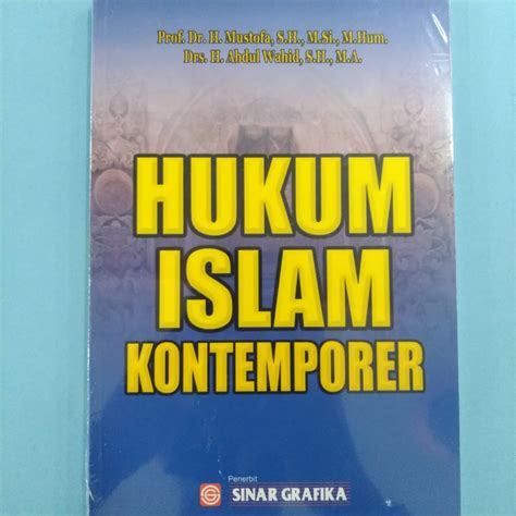 Jual Buku Original Hukum Islam Kontemporer Mustofa Sinar Grafika