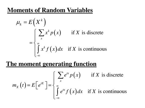 Moments Of Random Variables Ppt Download