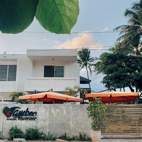 Menu Tamboo Hotel And Restaurant Rincon Puerto Rico