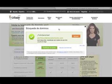 Como Comprar Un Dominio En Godaddy YouTube