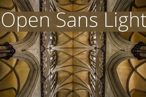 Open Sans Light Font - FFonts.net