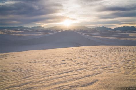 White Sands Sunset : White Sands National Monument, New Mexico : Mountain Photography by Jack Brauer