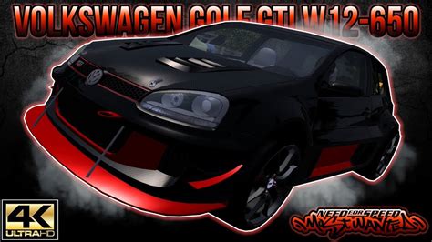 Vw Golf Gti W Mod Nfs Most Wanted Pc K Youtube