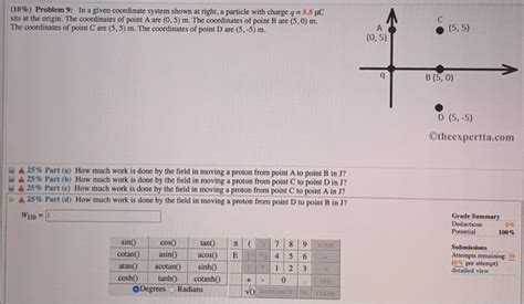 10 Problem 9 In A Given Coordinate System Shown