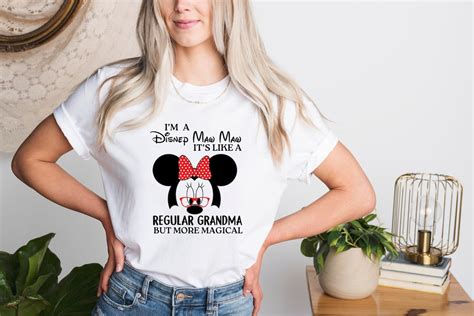 I M Disney Grandma It S Like A Regular Grandma Minnie Shirt Grandma