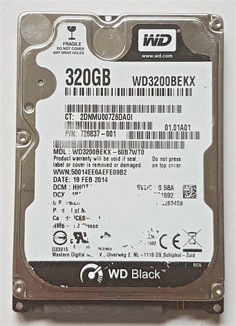 320 Gb Sata Western Digital Wd3200bekx 60b7wt0 7200rpm 16mb Hdd 2 5 Hard Drive Ebay