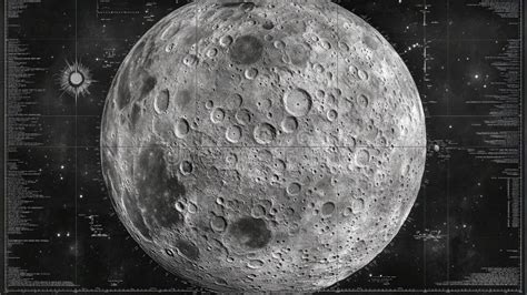 detailed lunar map showcasing craters surface texture  celestial