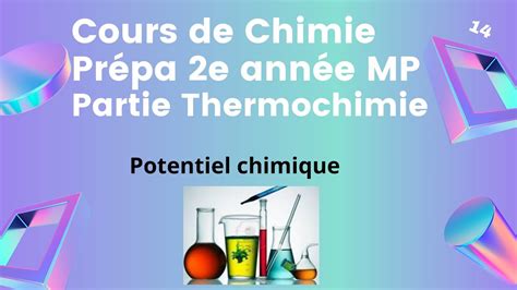 Enthalpie Libre Et Potentiel Chimique Youtube