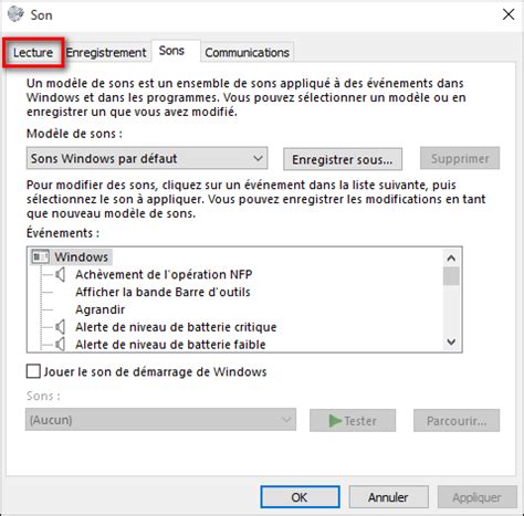 Windows 10 définir un périphérique de sortie audio par défaut