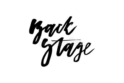 Slogan Backstage Phrase Graphic Vector Print Fashion Lettering