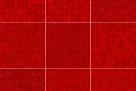 Abstract Seamless Patterns in Red Colors Graphic by alsstocks450 ...