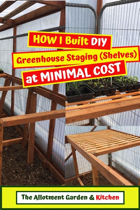 How To Build Greenhouse Or Polytunnel Staging Shelves On A Budget