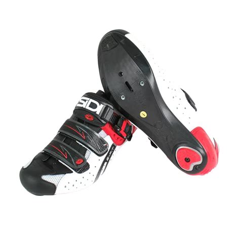 Sidi Shoe Genius Fit White Black Red Khcycle Singapore