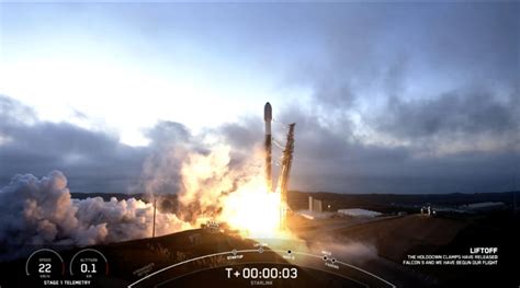 Update 1 Spacex Dispatches 53 Starlinks From Vandenberg Sfb Satnews