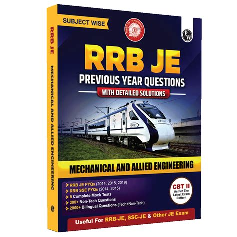 RRB JE Mechanical And Allied Engineering Subjectwise Previous Year