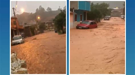 A Gazeta Vídeo temporal deixa ruas alagadas e causa estragos em Irupi