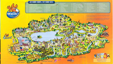 Walibi Belgium 2008 Park Map