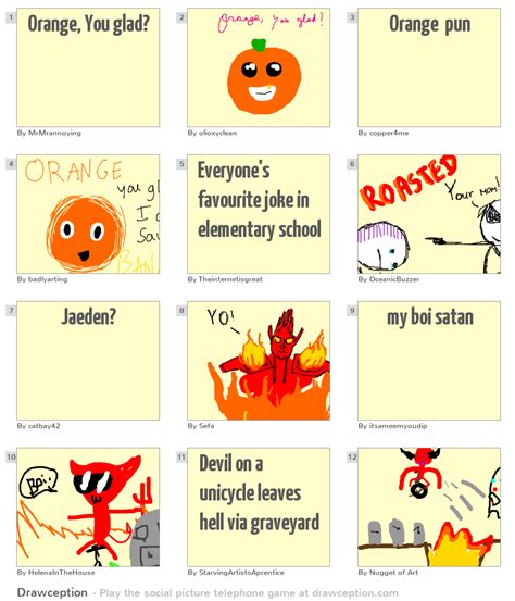 Orange, You glad? - Drawception