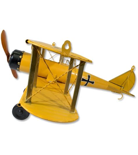 Decorative Red Baron Metallic Plane