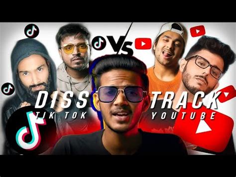 TIKTOK VS YOUTUBE DISSTRACK CARRYMINATI SHAURYA KAMAL YouTube