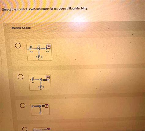 Draw The Lewis Structure For Nf3