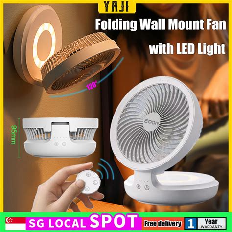 Spot Edon Rechargeable Air Circulation Fan Folding Wall Mounted Fan