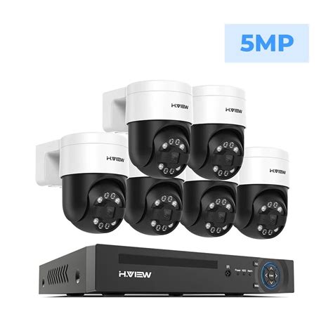 H View 8Ch 4K 5MP 8MP Cctv Security Camera System Ptz Home Video