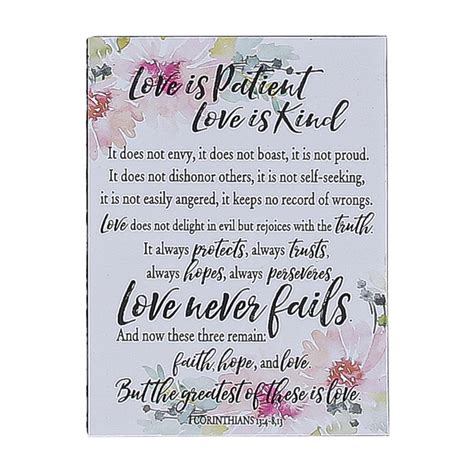 1 Corinthians 13 Love Is Patient Love Is Kind Magnet 3 X 4 Inches