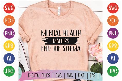 Mental Health Matters End The Stigma Graphic By Funny Svg Store · Creative Fabrica