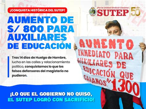 SUTEP on Twitter Lo que el gobierno no quiso el SUTEP logró con