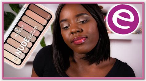 ESSENCE THE NUDE EDITION EYESHADOW PALETTE REVIEW TUTORIAL YouTube