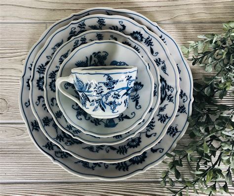 20 Pc Vintage Blue Danube Dinnerware Japan Blue Onion Dinner Etsy