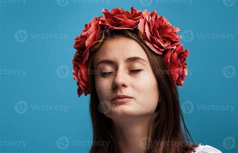 crying girl with tears 18726163 Stock Photo at Vecteezy