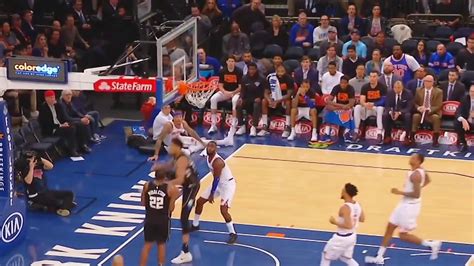 The Greek Freak Giannis Antetokounmpo Jumps Over Tim Hardaway Jr With Vince Carter Type Dunk