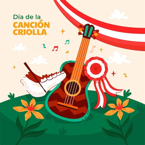 Ilustraci N Para La Celebraci N Peruana Del D A De La Canci N Criolla