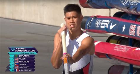 Watch Ej Obiena Sets New Philippines Record With Pole Vault Silver