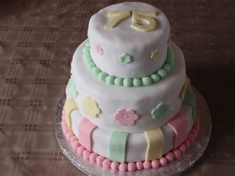 75Th Birthday Cake - CakeCentral.com