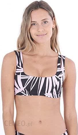 Hurley Damski Top Bikini W Max Li Cie Rozci Ty Pasek Bia Y Czarny