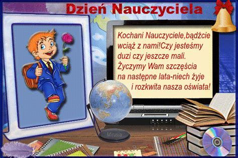 Gify Obrazki I Wierszyki Na Kazd Okazje Dzie Nauczyciela