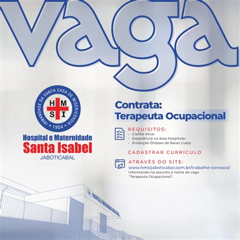 Venha Trabalhar Conosco Hospital E Maternidade Santa Isabel