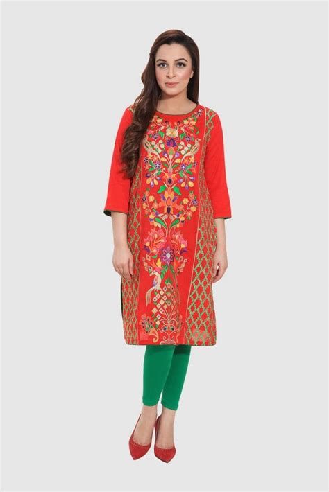 Rang Ja Embroidered Kurtas with Tulip Pants- Eid Collection 2016-2017 ...