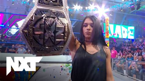 Watch Wwe Nxt Highlight Cora Jade Throws Her Tag Team Title In The