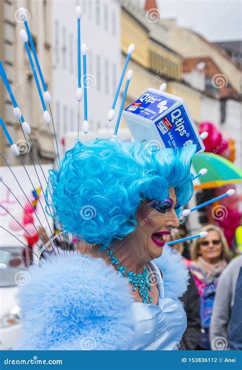 2019 A Drag Queen Waving At The People At The Gay Pride Parade Also Known As Christopher Street